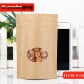 5 pcs Wholesale Food Grade Stand up Ziplock Kraft Pouch Custom Paper Bag Manufacturers